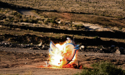 Ditchit Detonates Iconic Twitter Sign in Bold Statement Against Big Tech Tesla Cybertruck Elon Musk